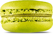 Macaroon with pistachios